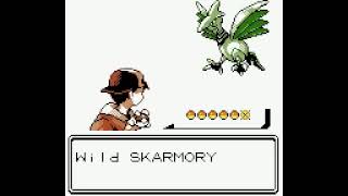 Shiny encounters Skarmory Route 45 part 2 Gameshark  Pokémon Crystal [upl. by Aenal]