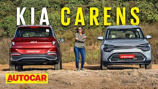 2022 Kia Carens review  The sensible choice for large families  First Drive  Autocar India [upl. by Nodnrb638]