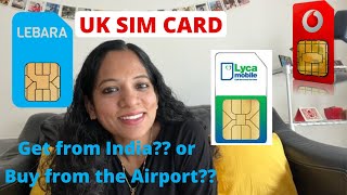 UK SIM Card at the London Airport Buy or get UK SIM Card from India First time traveler to the UK [upl. by Synned]