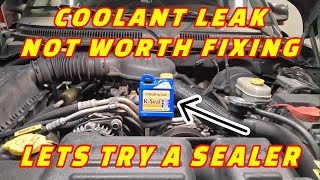 QUICK TIP USING KSEAL A COOLANT SYSTEM SEALER JUST TO GET BY IF YOU HAVE AN OLDER CAR [upl. by Osugi883]