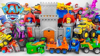 Paw Patrol toys unboxing ASMR  PAW Patrol Rescue Knights Castle HQ  Chase Rubble Marshall [upl. by Leanora]