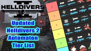 Helldivers 2  Updating My Automaton Stratagem Tier List [upl. by Nnaeiram509]