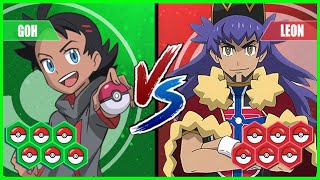 Pokemon Battle Pedia Goh Vs Leon Leon Final Team [upl. by Jemma468]