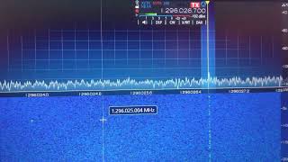 Flexradio 6400 Kuhne MKU 13 G4 on EME Moonbounce 1296Mhz [upl. by Odama]