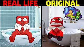 DISGUSTs DREAM INSIDE OUT  Real Life VS Original Animations in Real Life parody 1 [upl. by Atin]