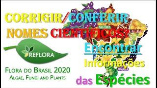 Reflora site para conferir nomes Botânicos Útil 200 [upl. by Bordiuk748]