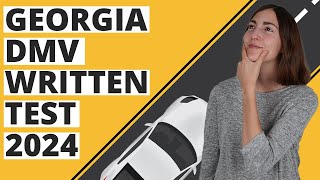 Georgia DMV Written Test 2024 60 Questions with Explained Answers [upl. by Netsryk]