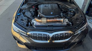 M340i gets a downpipe Extremely loud [upl. by Einaj341]