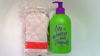 Liquid Soap  IDC Institute Hand Wash 💜💚 Sponge Squeezing 🧽🫧 Rinse 💦 ASMR [upl. by Marni]