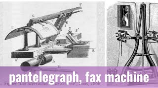 The pantelegraph precursor to the modern fax machine was the first electronic picture transmissio [upl. by Esiole]