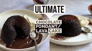 THE ULTIMATE CHOCOLATE FONDANT LAVA CAKE [upl. by Eeldivad]