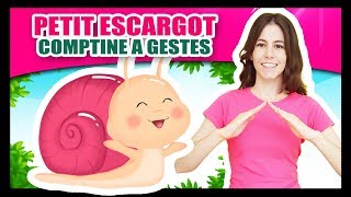 Comptines à gestes pour bébés  Petit Escargot  Titounis [upl. by Oal]