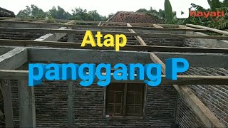 rangka rumah panggang p atap miring dari kayu [upl. by Ezri49]