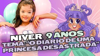 MINHA FESTA DE ANIVERSÁRIO DE 9 ANOS [upl. by Adnohsel]