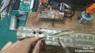 60v 12Ah battery pack 18650 disassemble [upl. by Naida]