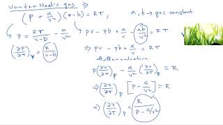 CpCv for real gas in terms of alpha amp beta change in internal energy with respect to volume [upl. by Ennavoj]