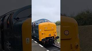 Deltic thrashes out of Quorn on the GCR gala railway train [upl. by Aihsetel]