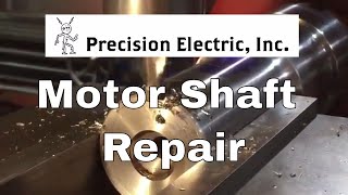 Motor Shaft Repair Using Wire Welding amp Keyway Cutting by Precision Electric [upl. by Nwahsaj184]