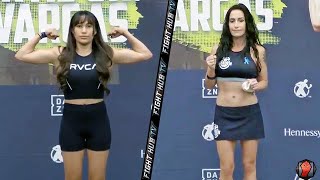 SENIESA ESTRADA VS MIRANDA ADKINS  FULL WEIGH IN amp FACE OFF VIDEO [upl. by Reinhold]