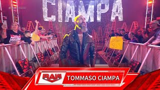 Tommaso Ciampa Returns with quotNo One Will Survivequot theme song WWE Raw June 19 2023 [upl. by Mungo]