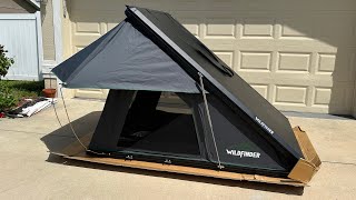 Unboxing my 900 Rooftop Top Tent  WildFinder [upl. by Leachim]