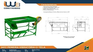 2431 PENEIRA VIBRATÓRIA C TELA [upl. by Ck]