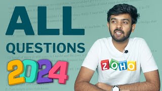 Zoho Round  1 2024  Full Question Paper Solved  Must Watch before attending  logic io [upl. by Mayes]