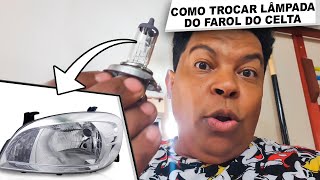 como trocar lampada do farol do celta [upl. by Lovell]