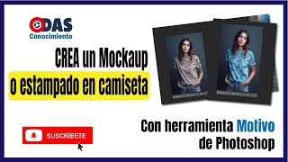 Crear mockaup o estampado en una camiseta con Photoshop [upl. by Diann]