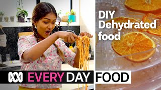 Dehydrated spaghetti How to dehydrate any food with Minoli de Silva  Everyday  ABC Australia [upl. by Arahsat]