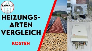 Welche Heizung im Neubau Heizungsarten Kostenvergleich Wärmepumpen Gas Solar Pellets Bauhalt [upl. by Atnahsa]