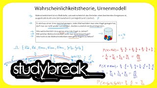 Wahrscheinlichkeitstheorie Urnenmodell ohne zurücklegen  Wirtschaftsmathematik [upl. by Materi745]