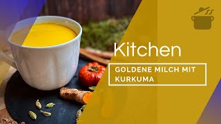 Goldene Milch mit Kurkuma  vegan  stärkt Dein Immunsystem  makrobiotische Rezepte  Vivoterra® [upl. by Alcock467]