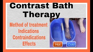 Contrast Bath Therapy Superficial Heating Modalities  physiotherapy [upl. by Kcyred]