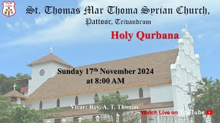 Holy Qurbana Live  St Thomas Mar Thoma Syrian Church  Pattoor Trivandrum [upl. by Behre]