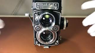 Rollei Rolleiflex 35F  Planar 75mm F35 の動作確認 [upl. by Dwane]