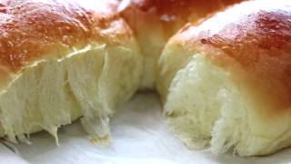 dinner rollsmilk bread recipebunsoft ampchewy  Cooking A Dream [upl. by Lleynad]