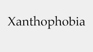 How to Pronounce Xanthophobia [upl. by Ainevul]