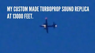 My custom made turboprop sound replica at 13000 feet Inspired byBlackRedsPlaneSpottingChannel [upl. by Whitver]