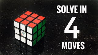 How to Solve a Rubik’s Cube in 4 Moves [upl. by Nelleoj819]