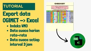 Tutorial export data cuacaiklim dari website Ogimet ke Excel Link di di deskripsi [upl. by Atnamas]