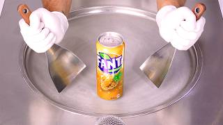 ASMR  How to make Golden Fanta Grape  Ice Cream Rolls  Satisfying amp Delicious no talking [upl. by Pember632]