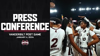 WOMENS BASKETBALL  VANDERBILT POST GAME PRESS CONFERENCE [upl. by Macguiness]