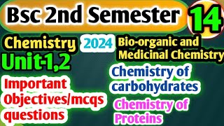 Bsc 2nd semester chemistry Objective Questions Bioorganic and medicinal chemistry yourbscguide [upl. by Dafodil396]