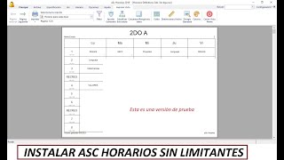 Instalar ASC HORARIOS con todas sus funcionalidades [upl. by Segal]