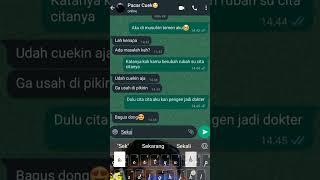 CHAT GOMBAL LUCU BAPER gombal pacar trending prank baperan lucu gombalan [upl. by Adlesirc]