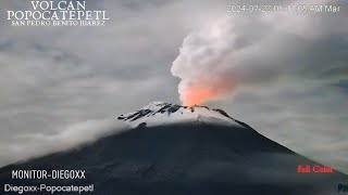 Volcán Popocatépetl desde San Pedro Benito Juárez 8Km De Distancia [upl. by Enitsrik532]