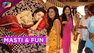 Swaragini Family Relaxing on Set [upl. by Farhi]