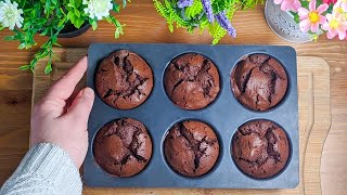 Muffins 2 ingrédients  Gâteaux Sans farine  Pour faire plaisir à toute la famille [upl. by Annawek20]