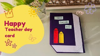 DIY happy teachers day cardteachers day card makinghappy teachers day card book [upl. by Gunzburg]